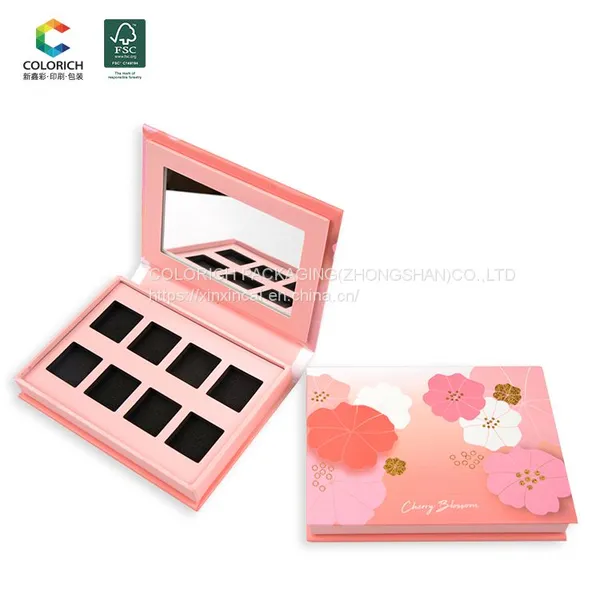 Custom Empty Makeup Cardboard Eyeshadow Palette Wholesale Your Own Color Empty Eyeshadow Plastic Containers Empty photo-3