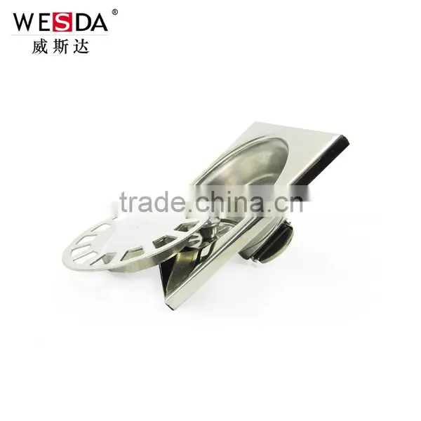 WESDA 3.5inch High Quality Double Sealing Brass Floor Drain,rectangular Floor Drain,floor Drains Stainless Steel photo-2