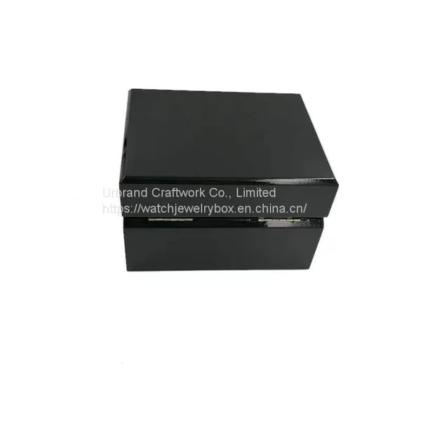 Black Bright Paint Watch Box a Single Wooden Watch Box Can Hold Cards Display Gift Boxes photo-5