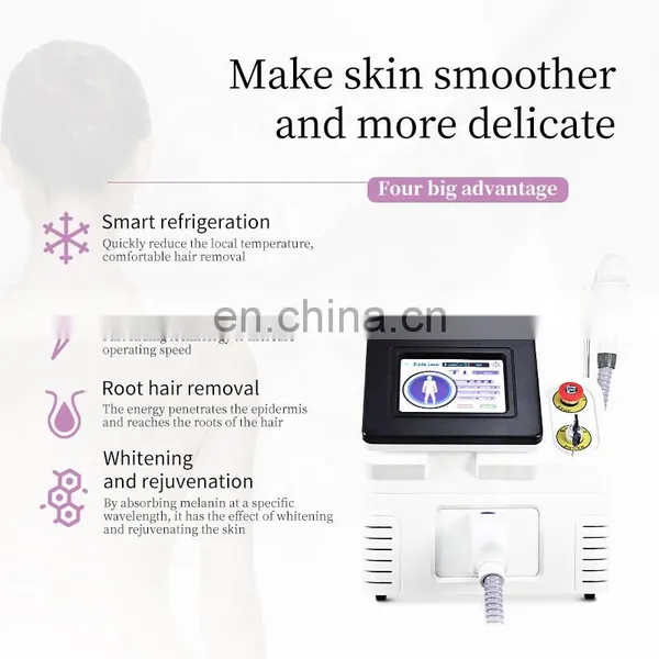 Portable 808 Diode Laser Hair Removal Skin Rejuvenation Device 755 808 1064 A-lma So-prano Ice Platinum Beauty Machine photo-2
