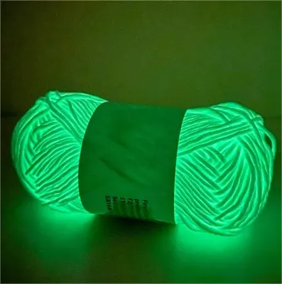 2024 Hot Sale New Yarn 2mm Thick Luminous Roving Glow Yarn in the Dark photo-5