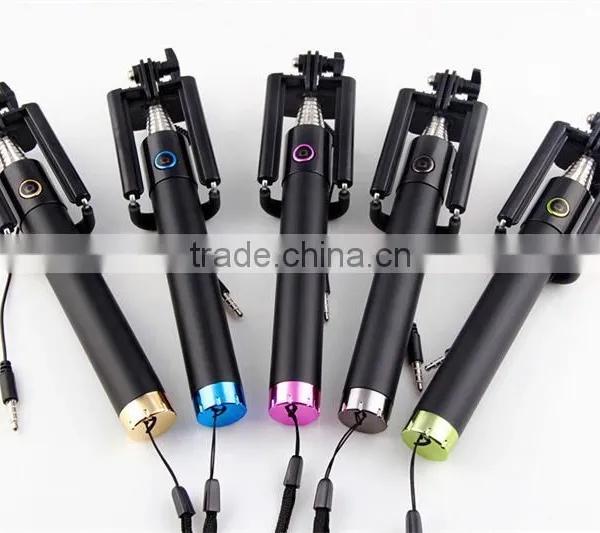 Fashion Mini Wired Selfie Stick Monopod With Cable for Smartphone Supplier's Choice