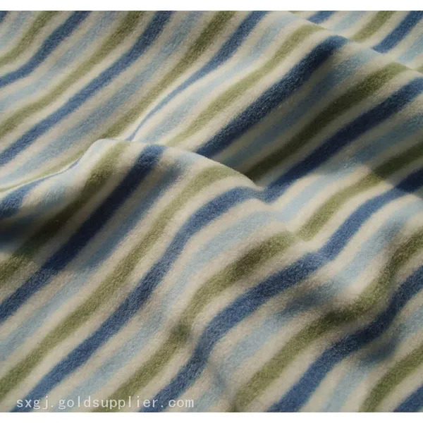 DTY100D/144F Printed Micro Fleece Fabric 150 GSM With Both Side Anti Pilling photo-3