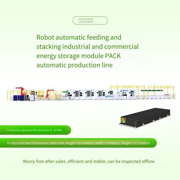 Square Lithium Battery Pack Production Line With Robotic Loading and Stacking, Fully Automated Production Line for Industrial and Commercial Energy Storage Modules photo-2