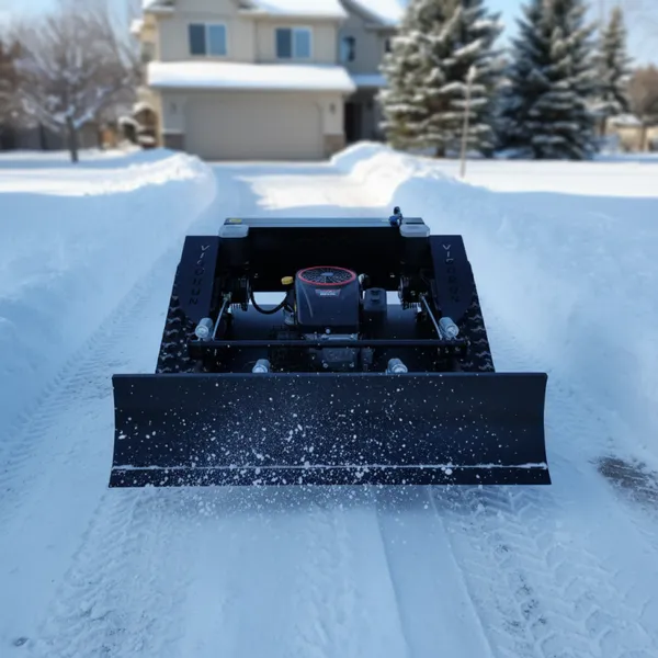 VTLM800 Industrial Grade Remote Control Tracked Slope Mower Snow Plow Attachment Reinforced Frame Low Maintenance