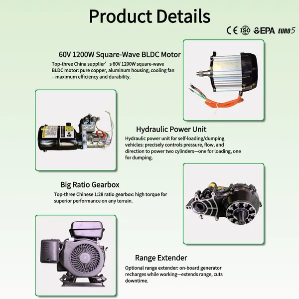 Vigorun SLDP680 Mover Tool Ready for Custom Attachments Euro 5/EPA Electric Hand Truck Dolly For Landscaping Projects photo-3
