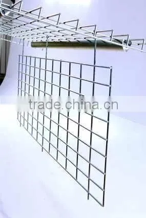 Hanging wire mesh divider, wire deck, rack deck