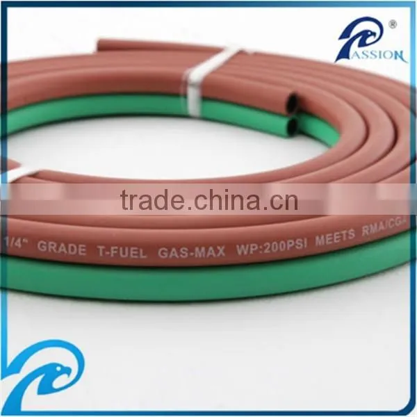 ID1/4'' X50FT Rubber Twin Line Welding Hose With Adapters for Gas Soldering, Cutting photo-5