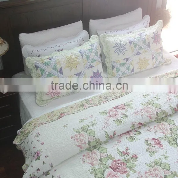 Summer Victoria Flora Quilt ,100% Cotton photo-2