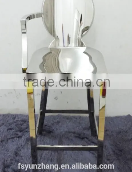 Stainless Steel Base High Chair Bar Stool Quality Choice photo-3