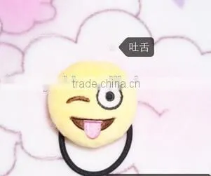 Emoji Elastic Tie Hair/emoji Endearing Hair Bands Elastic Ribbon for Hair Ties photo-5