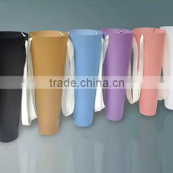 Plastic Flower Packaging Tube, Tube Shaped Flower Pot photo-2