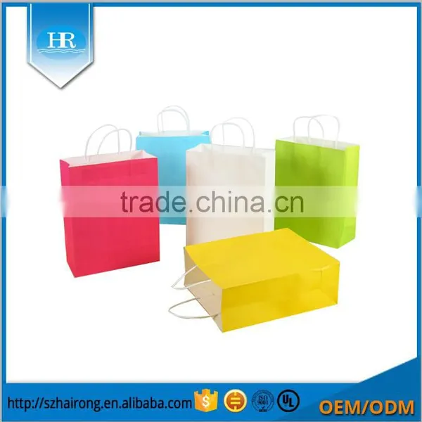 Wholesale Diretct Factory Different Color Paper Bag With Handle Quality Choice