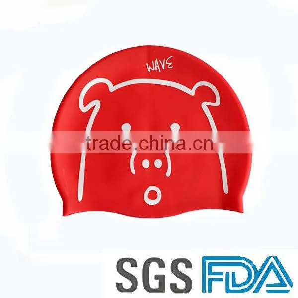 Factory Price Unisex Customize Logo Silastic Promotional Swimming Caps photo-3