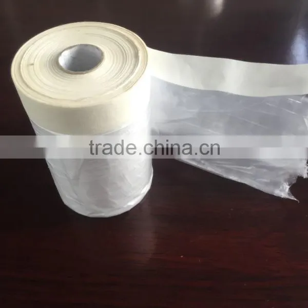 Pre-taped Protective Film for Glasses Auto Paint Masking Plastic Film photo-5