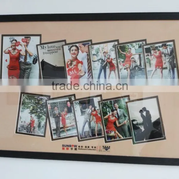 Collage and Customized Matboard of Multi Openings for Photographic Studio Decoration photo-4