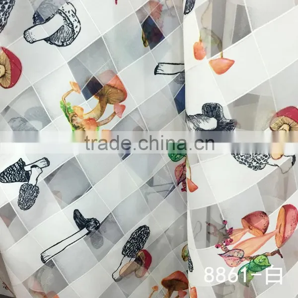 Polyester 3D Printed Bilayer Organza Skirt Fabric photo-6