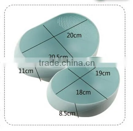 Q021 Wholesale Plastic Rice Washing Basket / Rice Washing Bowl/drain Basket photo-6