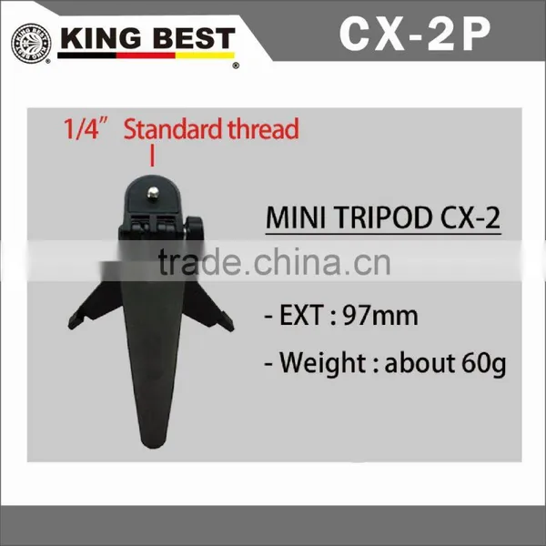 KING BEST CX-2P Hot Shoe Tripod Portable With Phone Holder Table Mini Tripod Kit photo-3