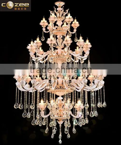 Modern Luxury Large Big Hotel Lobby Crystal Chandelier Lighting CZ5027/40