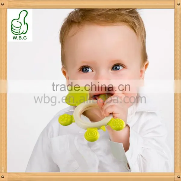 High Quality Safe Baby Teether Teething Ring Banana Silicone Toothbrush photo-3