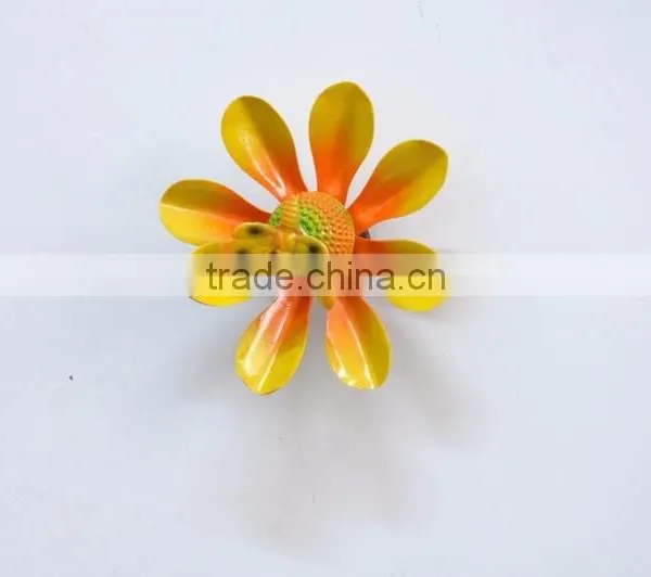3.5 Inch Dragonfly and Butterfly on Lotus Plastic Flowers Fridge Magnet photo-3