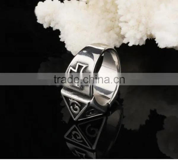 New Products 2016 Unique Design Catholic Religion Stainless Steel Class Ring for Men photo-5