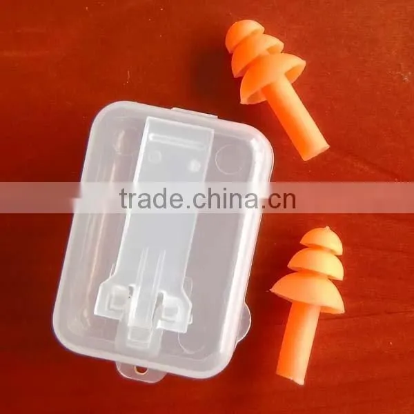 2016 3-layer TPR Ear Plugs (SNR:27db) Hearing Protection Mushroom TPR Earplugs With String photo-2