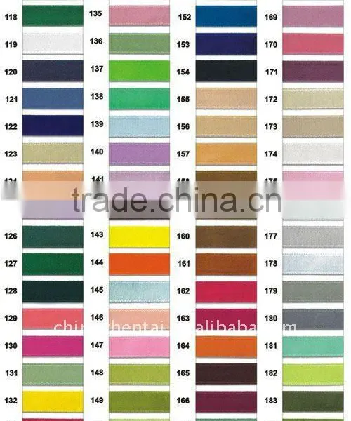 China Colorful Fashion Satin Ribbon