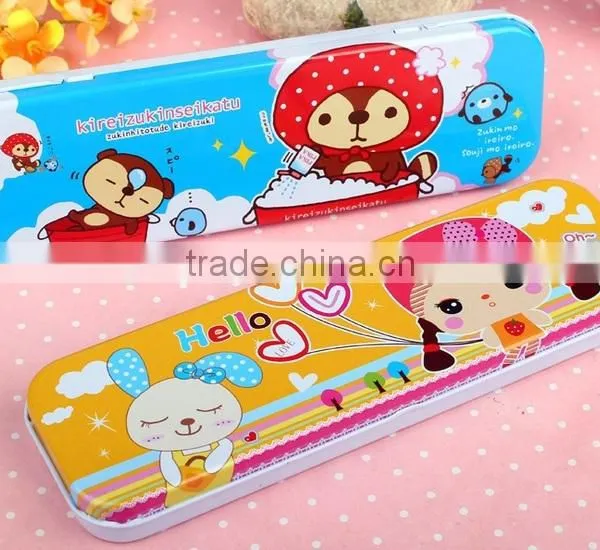 Good Quality Multipurpose Plastic Double-face School Pencil Box photo-2