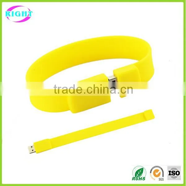 Promotional Gift Cheap Silicon Wristband Bulk 1gb USB Flash Drive photo-3