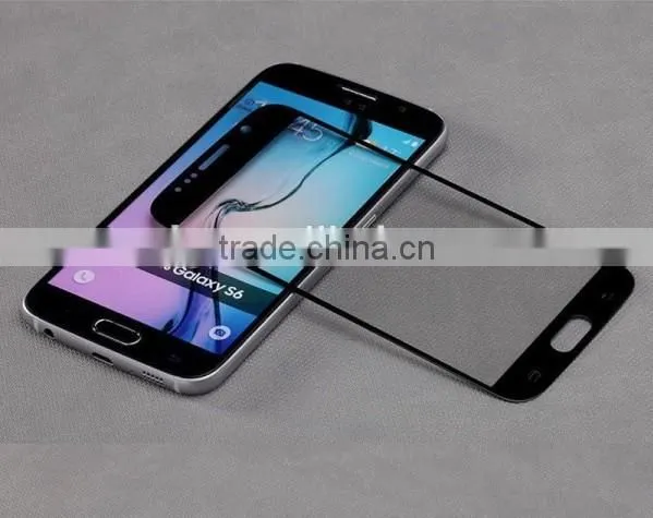 Glass Film, Tempered Glass Full Cover Color Silk Printing Screen Film, for Samsung Galaxy S6 Glass Screen Protector photo-4