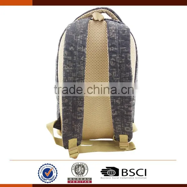 Wholesale Canvas Laptop Backpack Bag for School photo-4