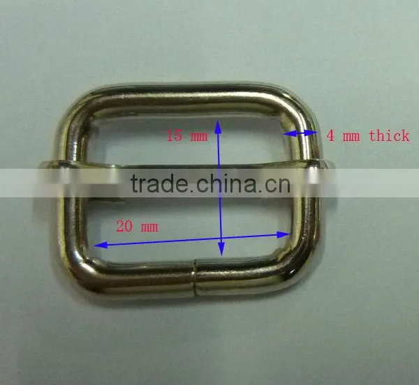 metal tri-glide buckle