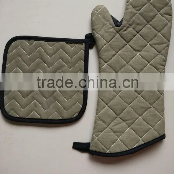 Flame Retardant Kichen Oven Glove Heat Resistant Silicone Glove BBQ Grill photo-2