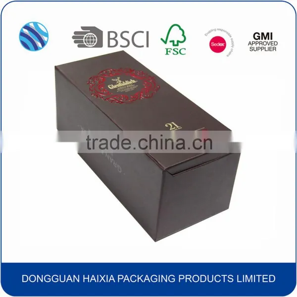 Made-in-china Luxury Single Bottle Wine Box for Best