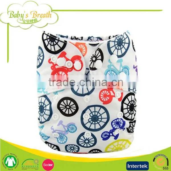 PBT-04 Hot Sale Organic Bamboo Cloth Diapers Wholesale, Double Gusset Cloth Diaper photo-4