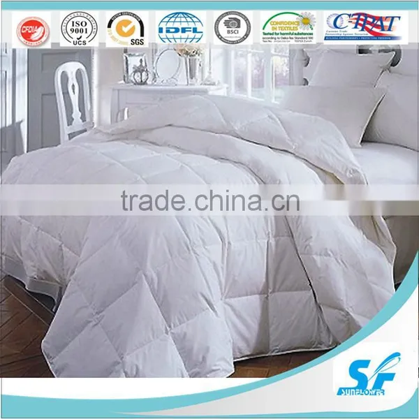Anti-bacterial Summer or Winter Warm White Goose Down Feather Quilt photo-2