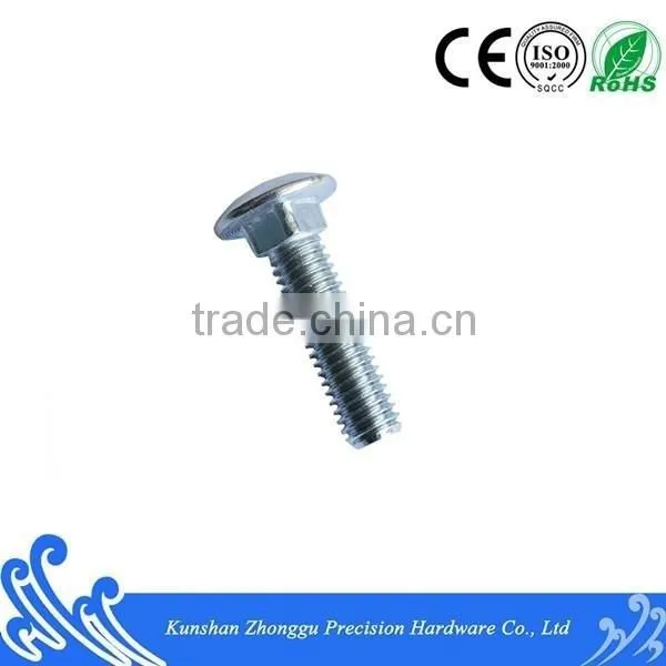 Big Round Head Party Strength Bolt DIN603 Carbon Steel Blue White Zinc M8*25 photo-5