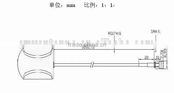 Free Sample High Gain Car Gps External Active Atnenna /car Antenna 1575.42 Mhz Gps Antenna photo-5