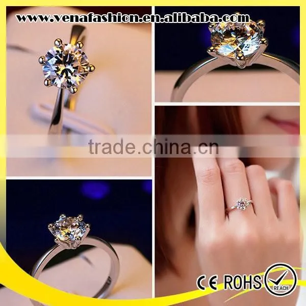 China Factory Direct Sale Diamond cz 925 Sterling Silver Rings photo-5