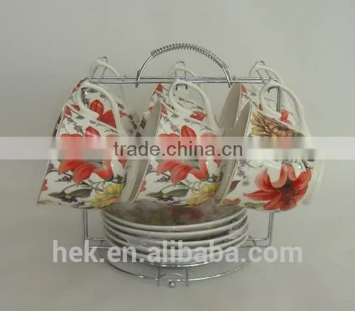Factory Price Bone China Cup and Saucer Coffee Set photo-3