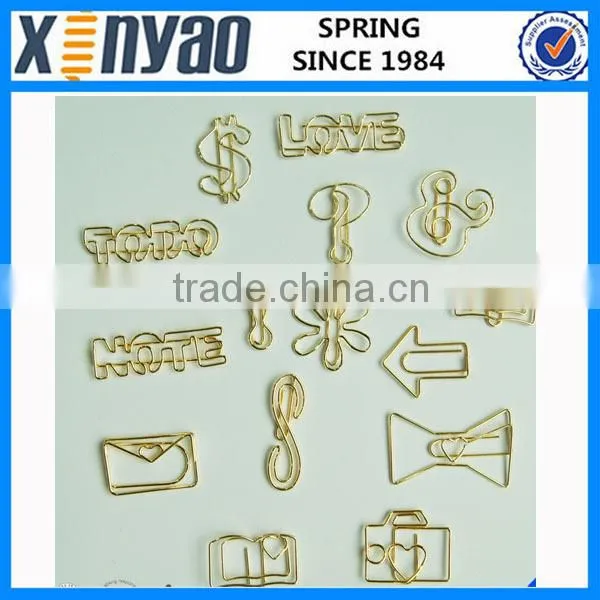 Hight Quality Promotional Gifts Custom Logo Metal Gold Dog Shape Paper Clips photo-4