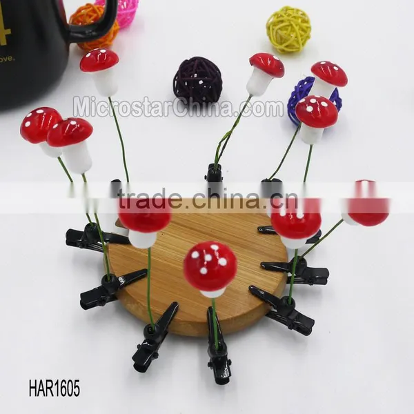 Kawaii Grass Flower Leaf Girl Hair Clip Headwear Hairpin Accessories photo-4