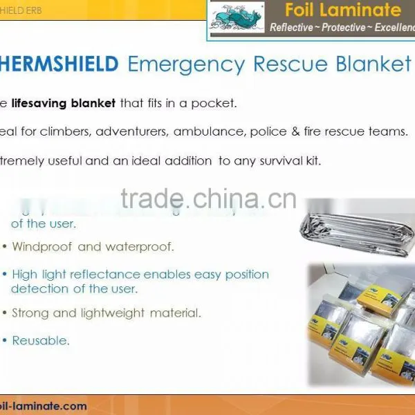 Emergency Survival Rescue Thermal Blanket