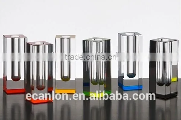Clear Cylinder Acrylic Vase Crystal Vase photo-2