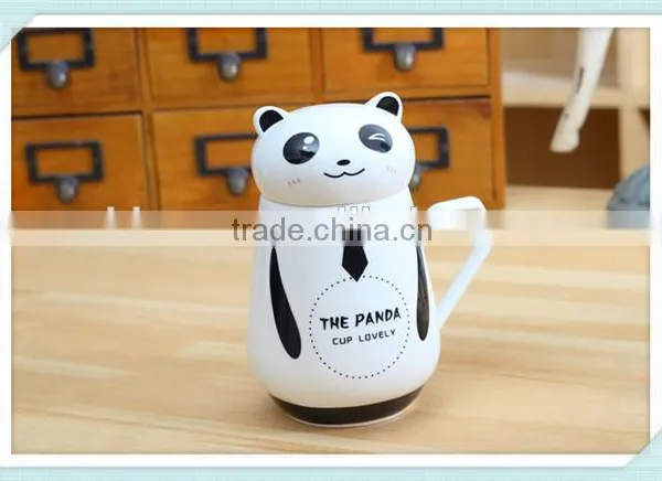 Lovley Panda Mug With Panda Shape and Mug With Panda Design Lid photo-3