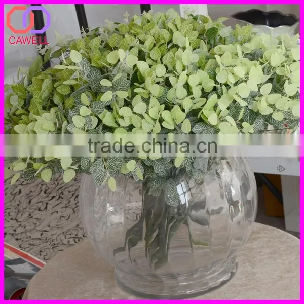 Wholesale Ornamental Green Eucalyptus Plastic Artificial Foliage for Flower Arrangements photo-5