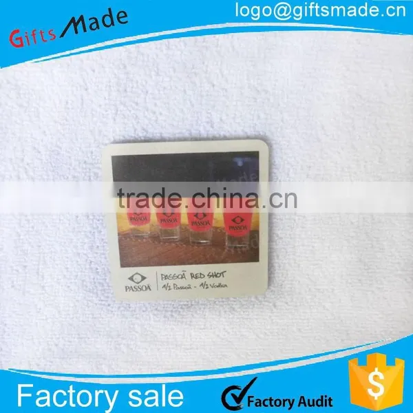 Round or Square Promotional Absorbent Hotel Paper Coaster With Custom Logo Printed photo-6