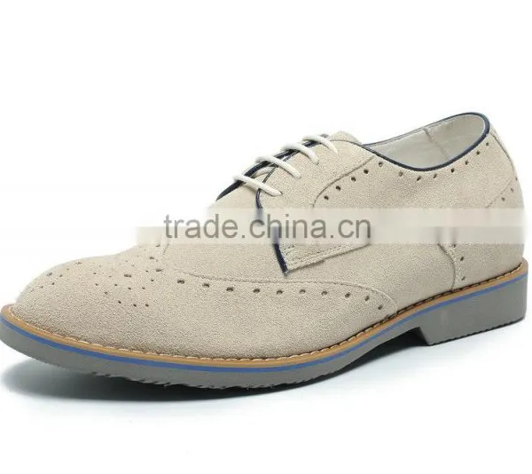 High Class Height Increasing Suede Leather Soccer Shoe/shoes on Sale/mens Italian Shoes photo-2